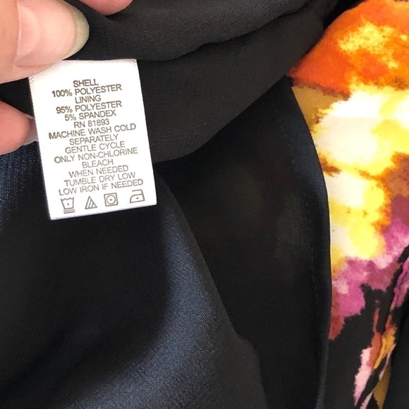 Isaac Mizrahi Floral Blouse Multicolored Small - Picture 7 of 8